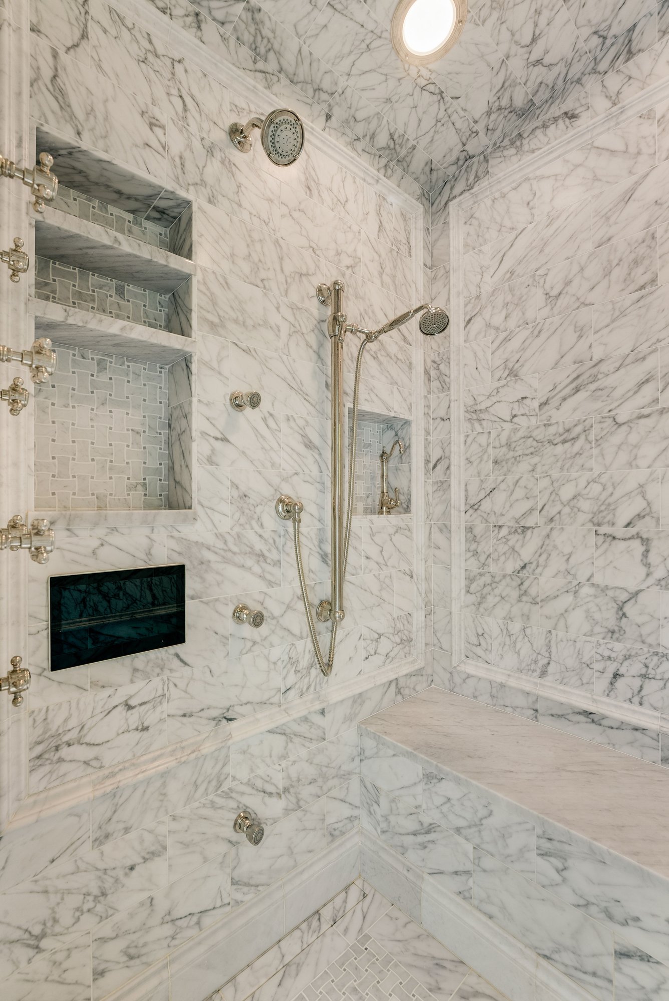 Classic All-Marble Bathroom