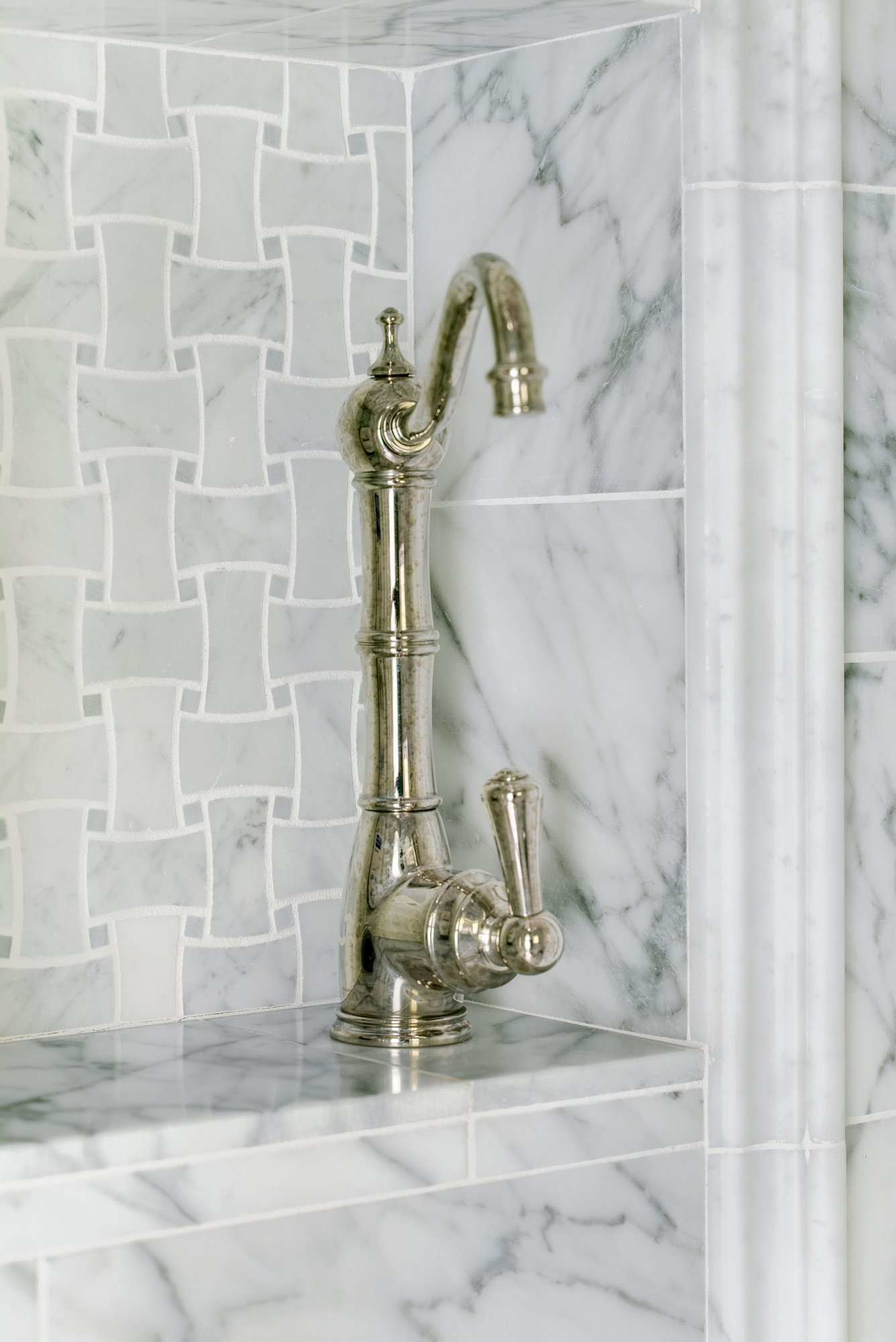 Classic All-Marble Bathroom