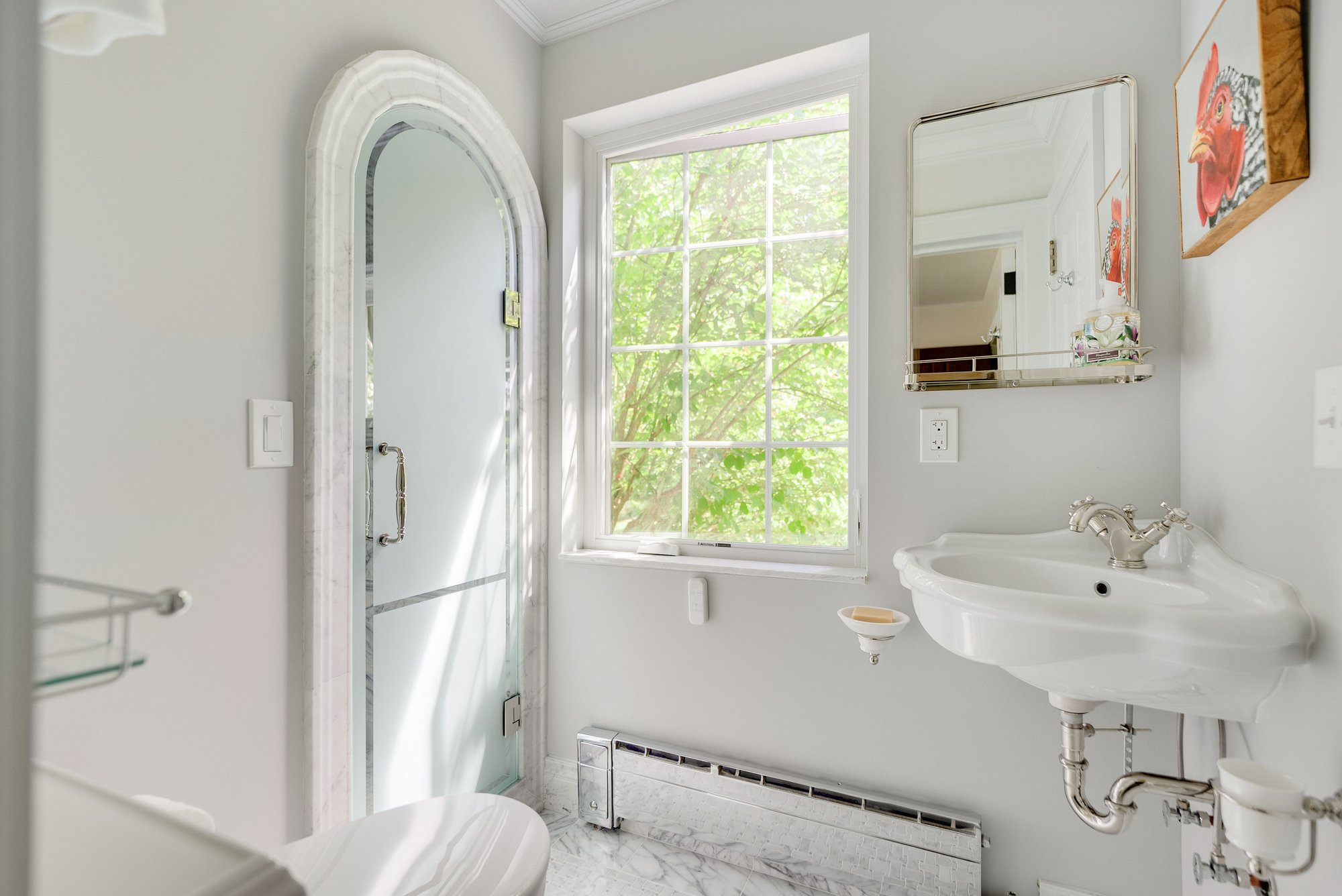 Classic All-Marble Bathroom