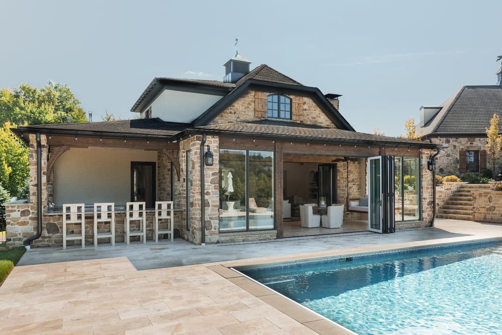 Luxury poorhouse with outdoor kitchen -  Key Elements of Great Architectural Design in Greater Cleveland - Payne & Tompkins - Ohio Design Build Firm