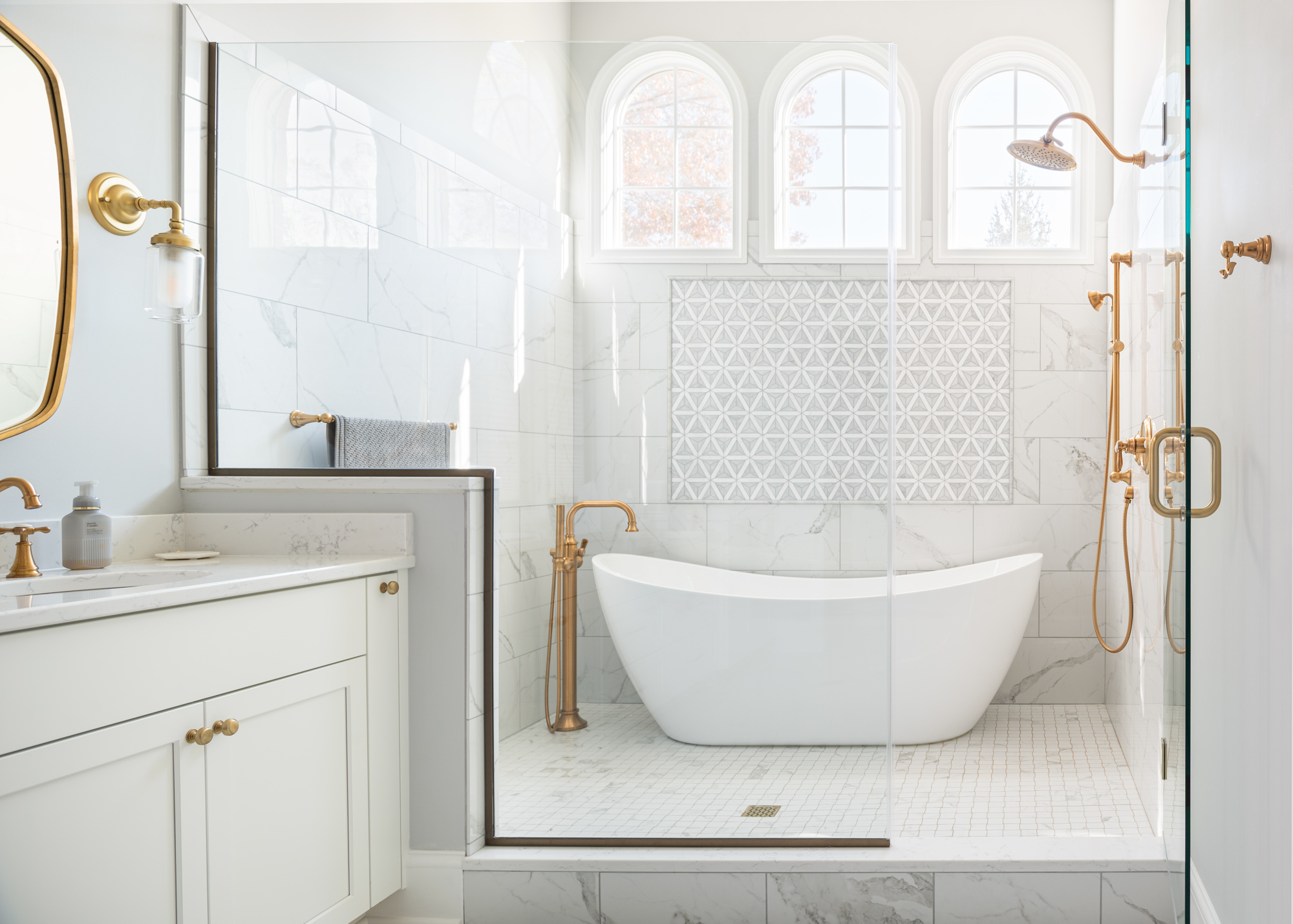 large bathroom with luxury soaking tub near window Key Elements of Great Architectural Design in Greater Cleveland - Payne & Tompkins - Ohio Design Build Firm