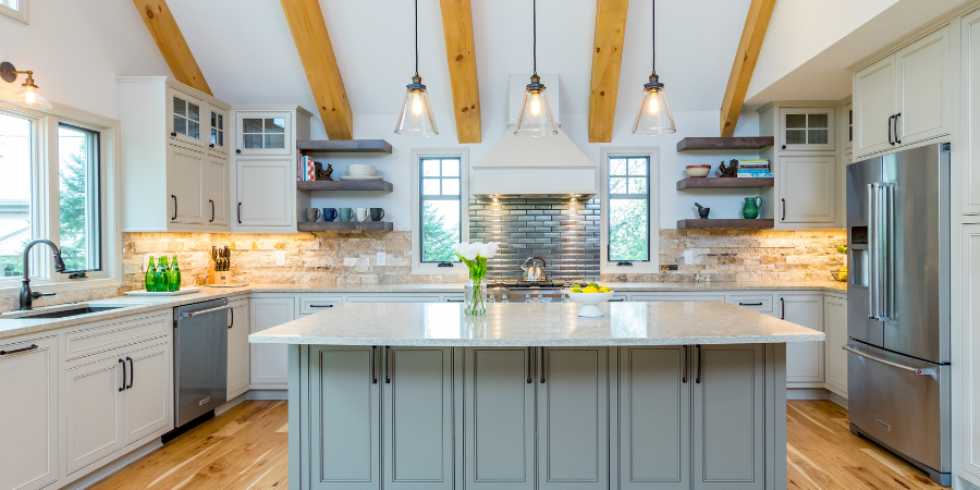 Open Natural Light In Ohio Kitchen