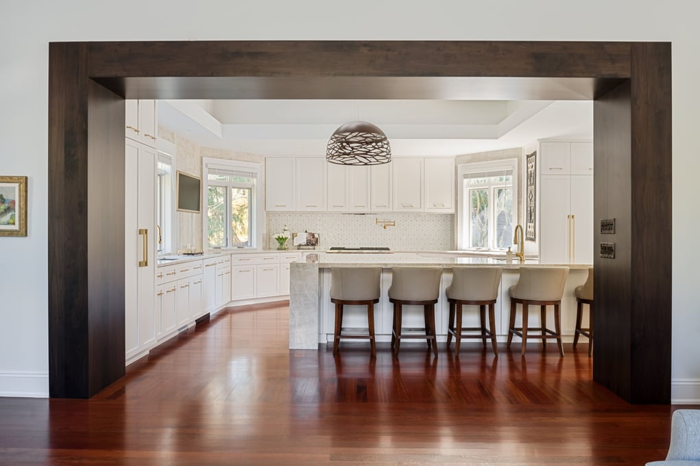 Payne & Tompkins - Ohio Design Build Firm - How to choose design build remodeler  - back view of kitchen with  bar