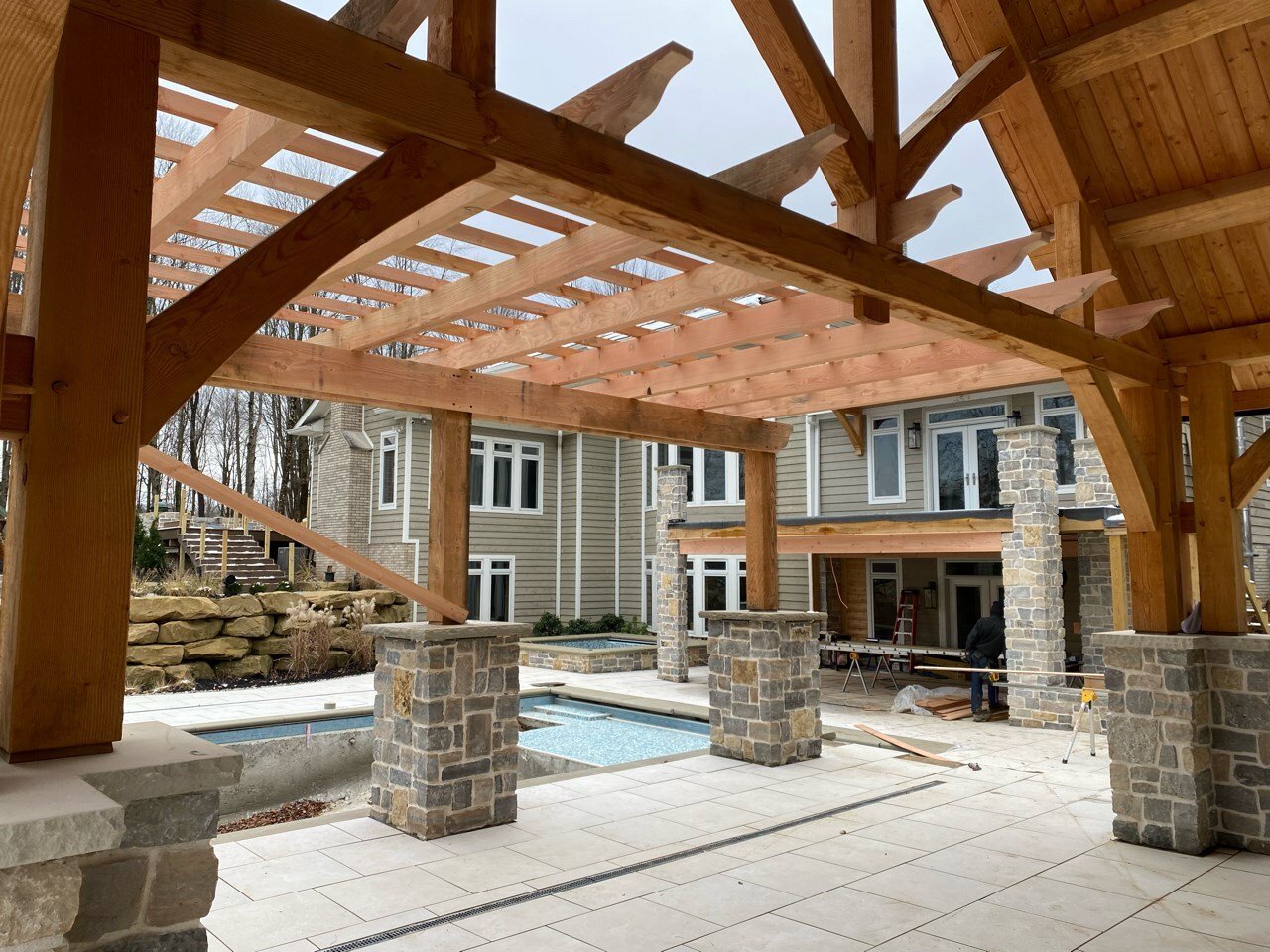 Pool House View