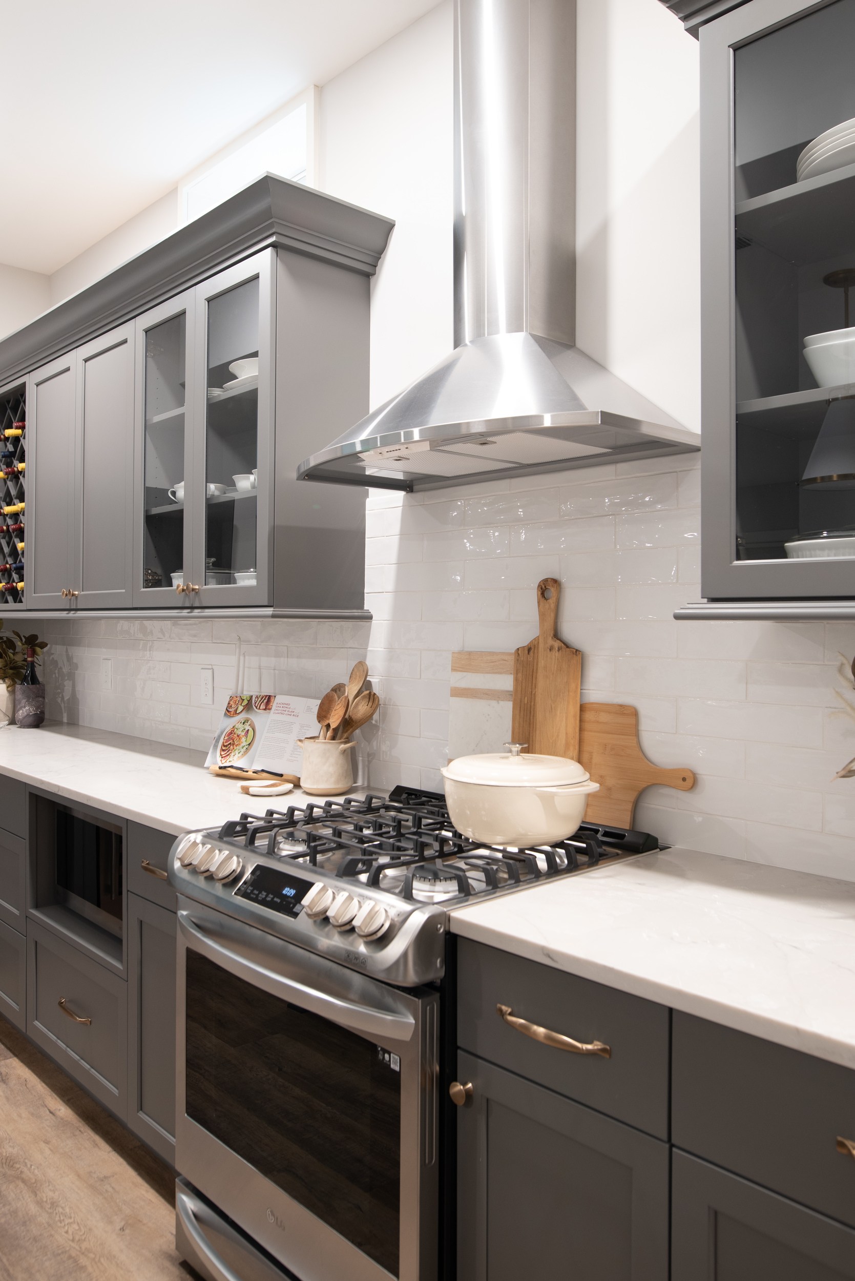 gray renovated kitchen