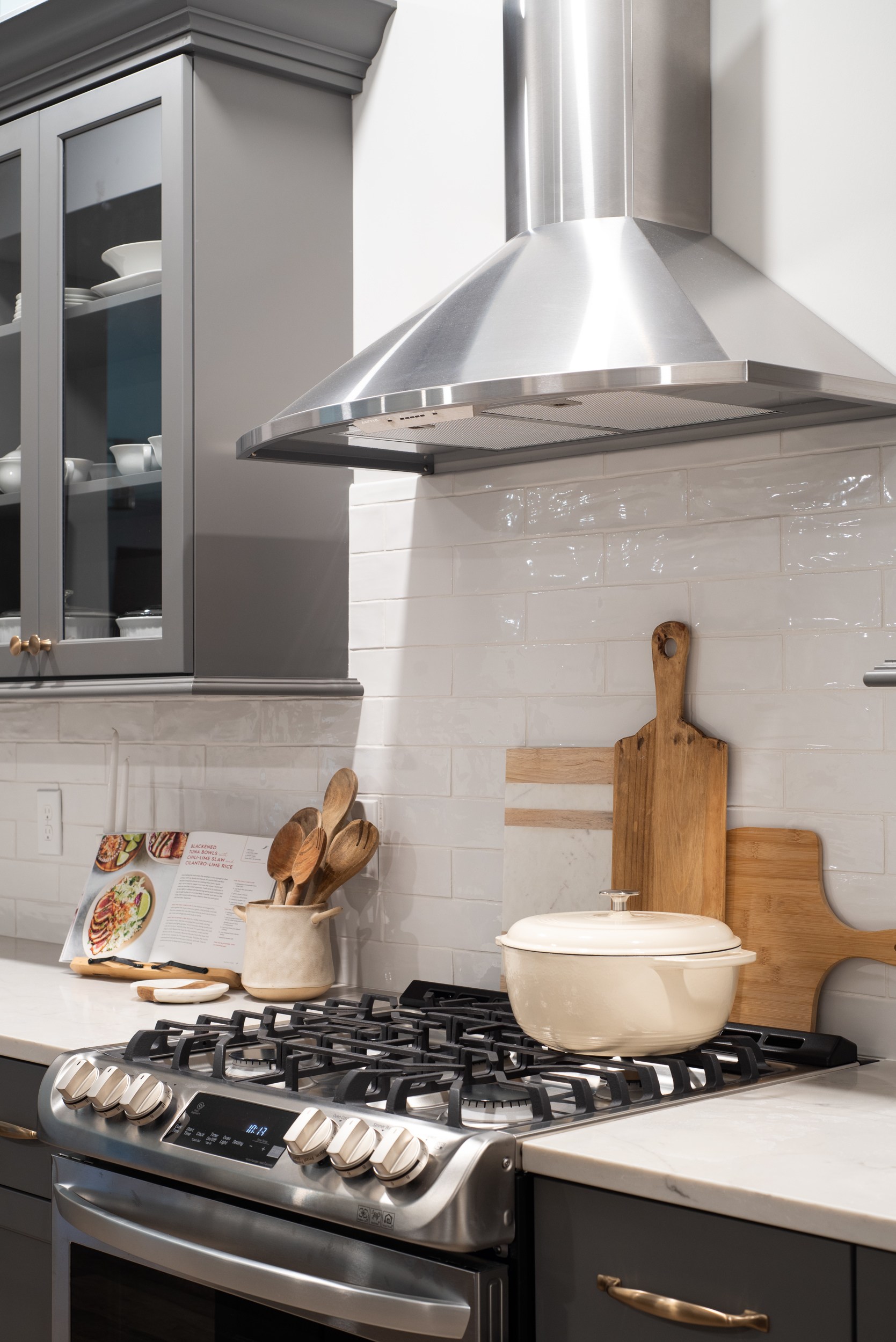 stainless steel oven range hood