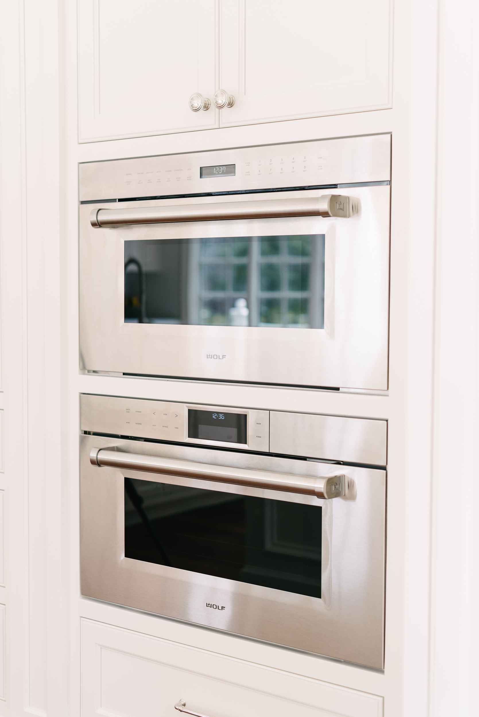 double oven chrome built in appliances kitchen remodel ohio