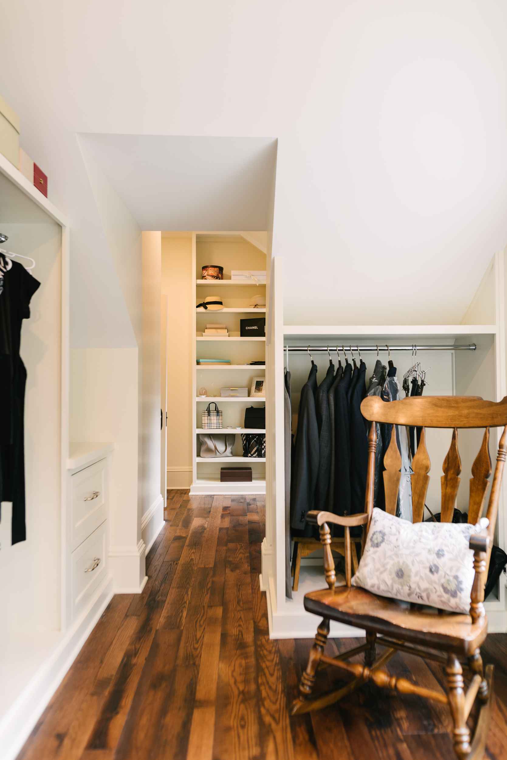 walk in closet renovation in victorian ohio home