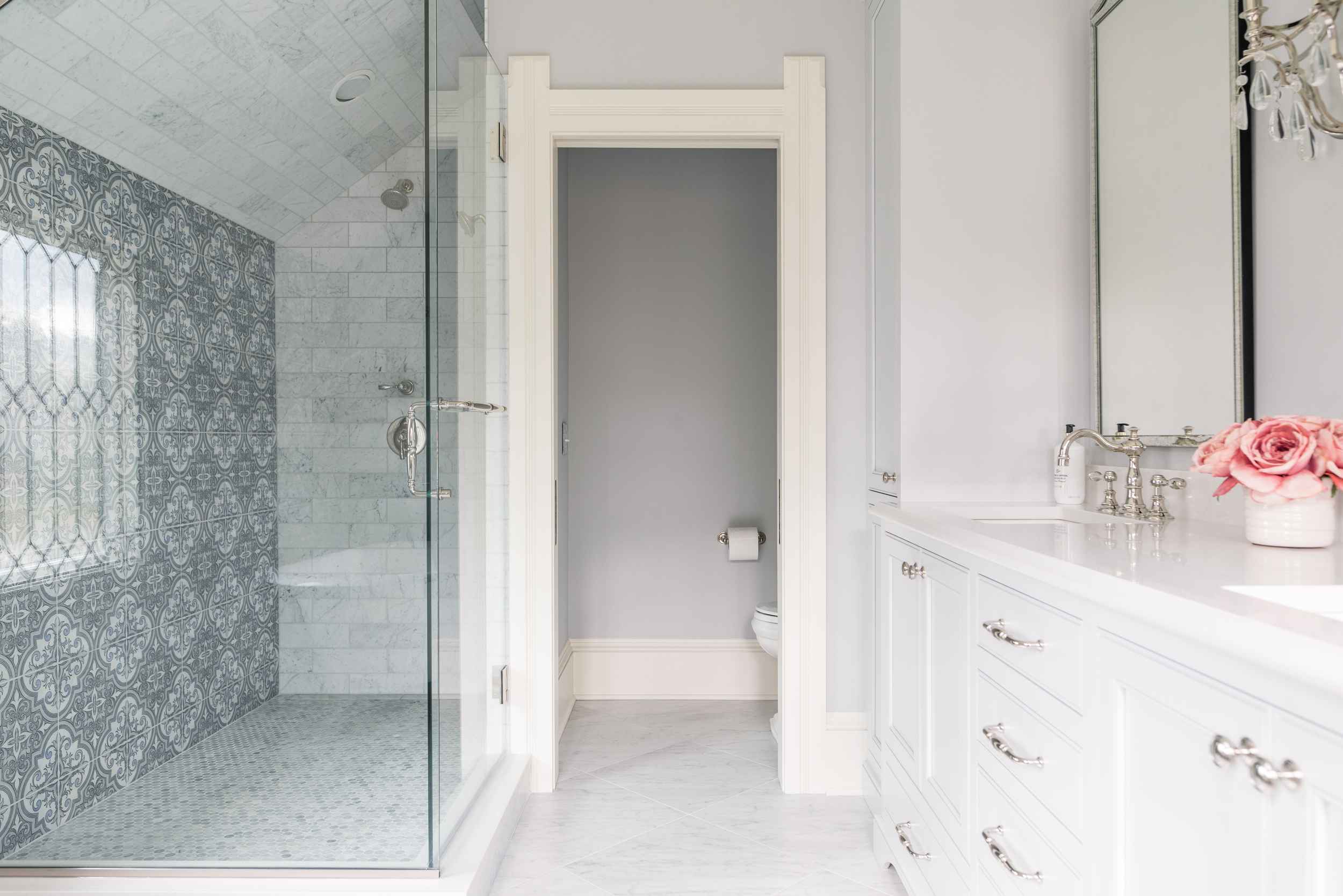 Victorian master bathroom luxury renovation ohio
