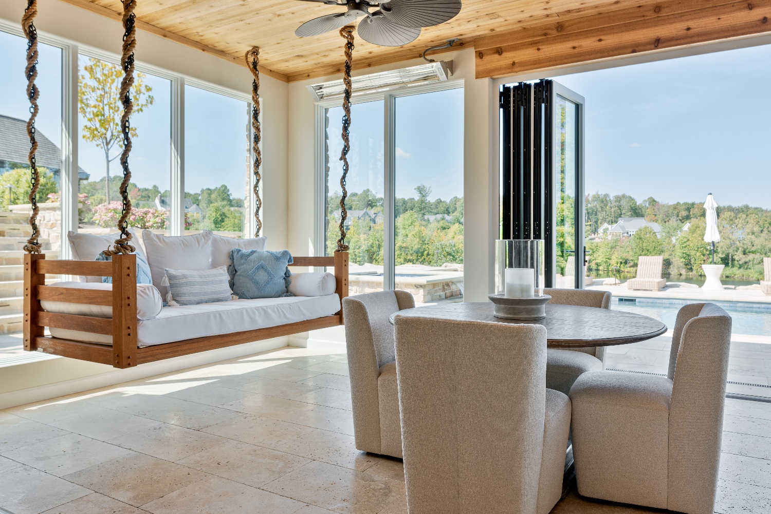 cozy sunroom