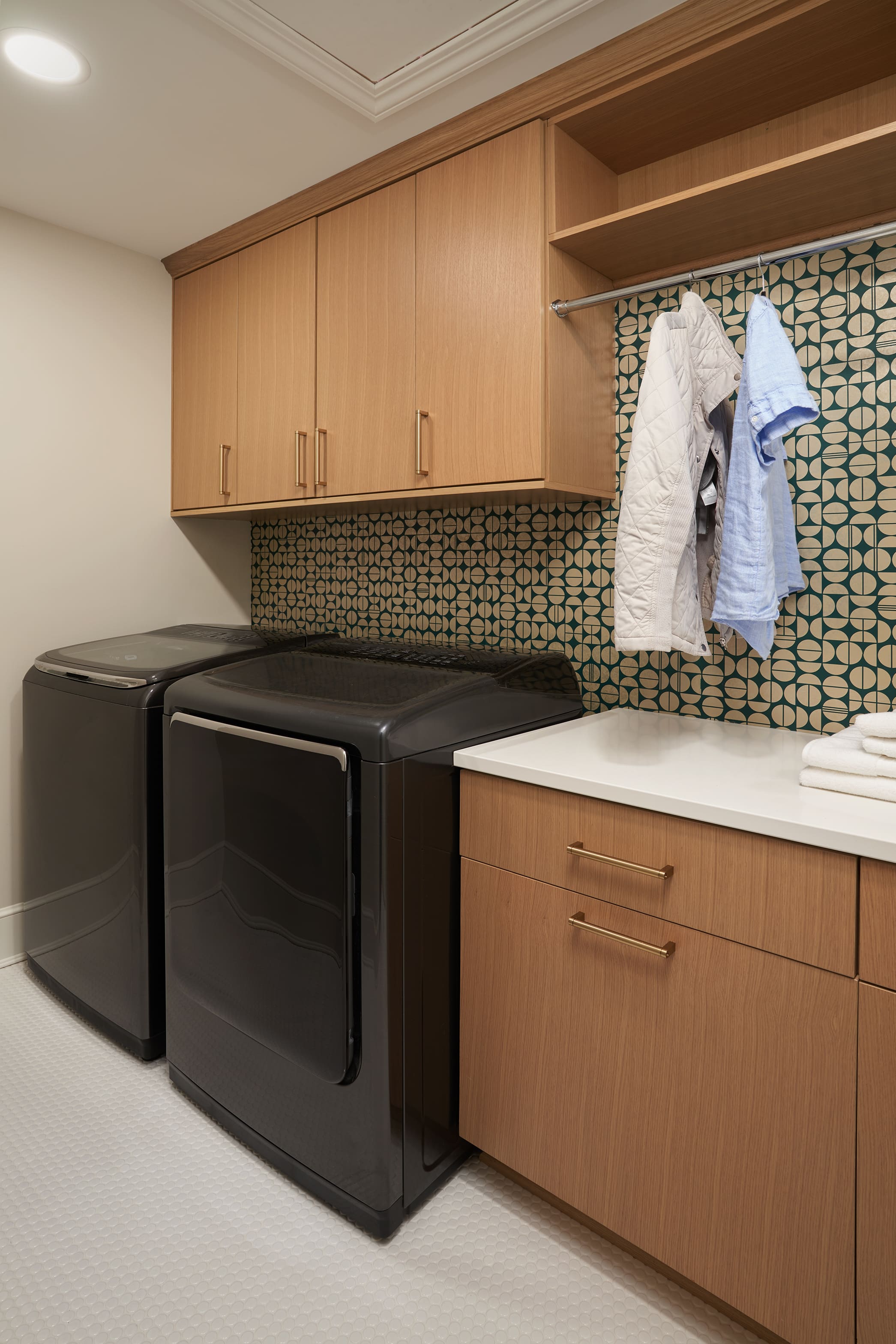 renovated laundry room in ohio home