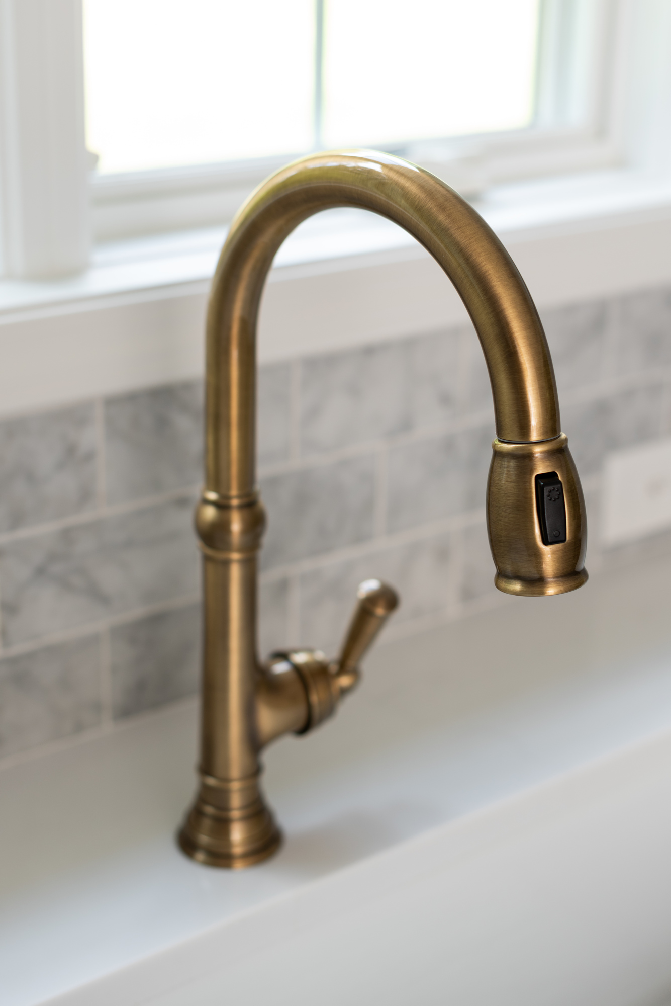 brushed copper kitchen faucet