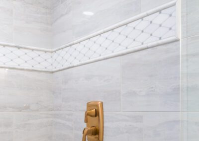 accent tile in shower
