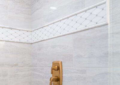 accent tile in shower renovation