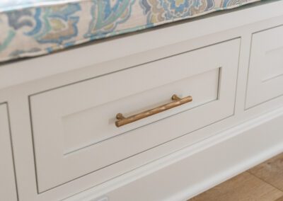 gold drawer pulls in storage nook ohio home