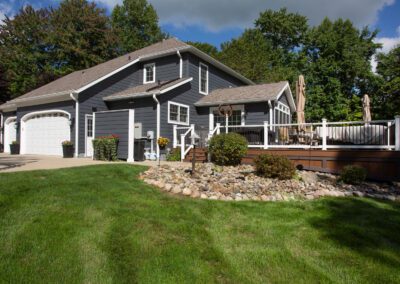 Exterior Landscaping Around Renovated Home in Ohio