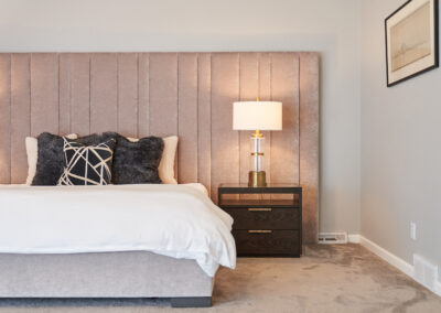 Accent Wall in Bedroom Contemporary Remodel