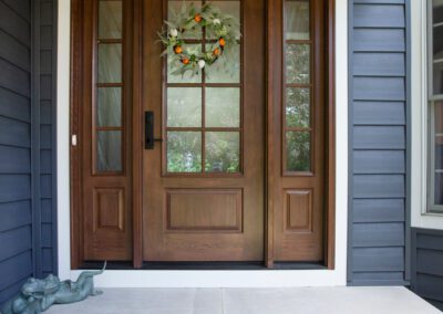 Large Front Entry Door Exterior Renovation Ohio