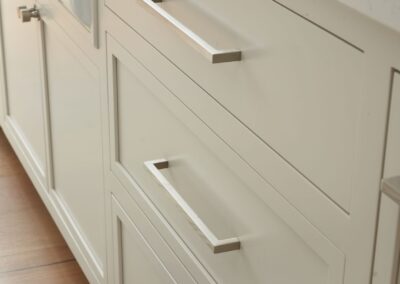 Metal Drawer Hardware Light Cabinets in Ohio Kitchen Renovation