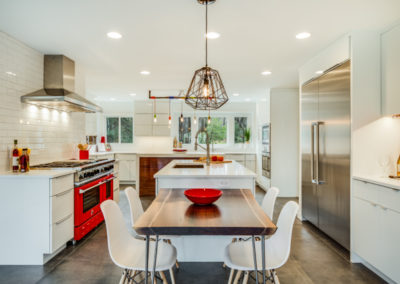 modern kitchen remodel with center island