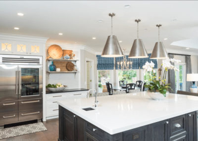 kitchen remodel with large square island