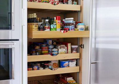 Built In Pantry with Pull Out Storage Kitchen Renovation