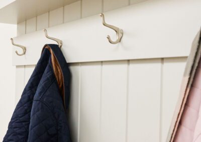 Mudroom Storage for Coats in Renovated Ohio Home