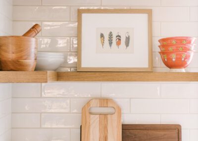 Elongated Subway Tile Backsplash Kitchen Remodel