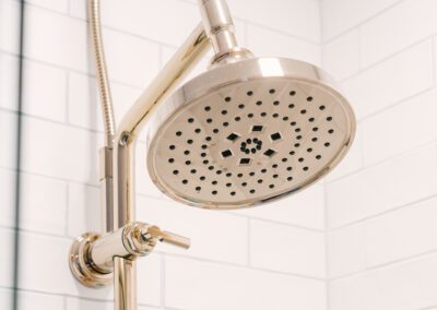 Shower Head in Renovated Bathroom 