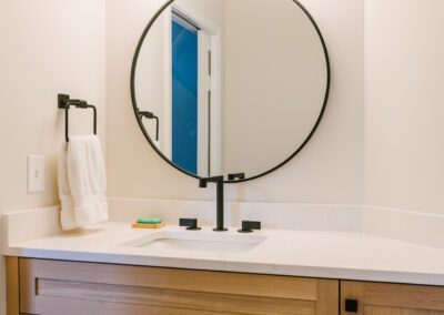 Modern Bathroom Circle Mirror