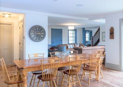 dining room with wood table and chairs