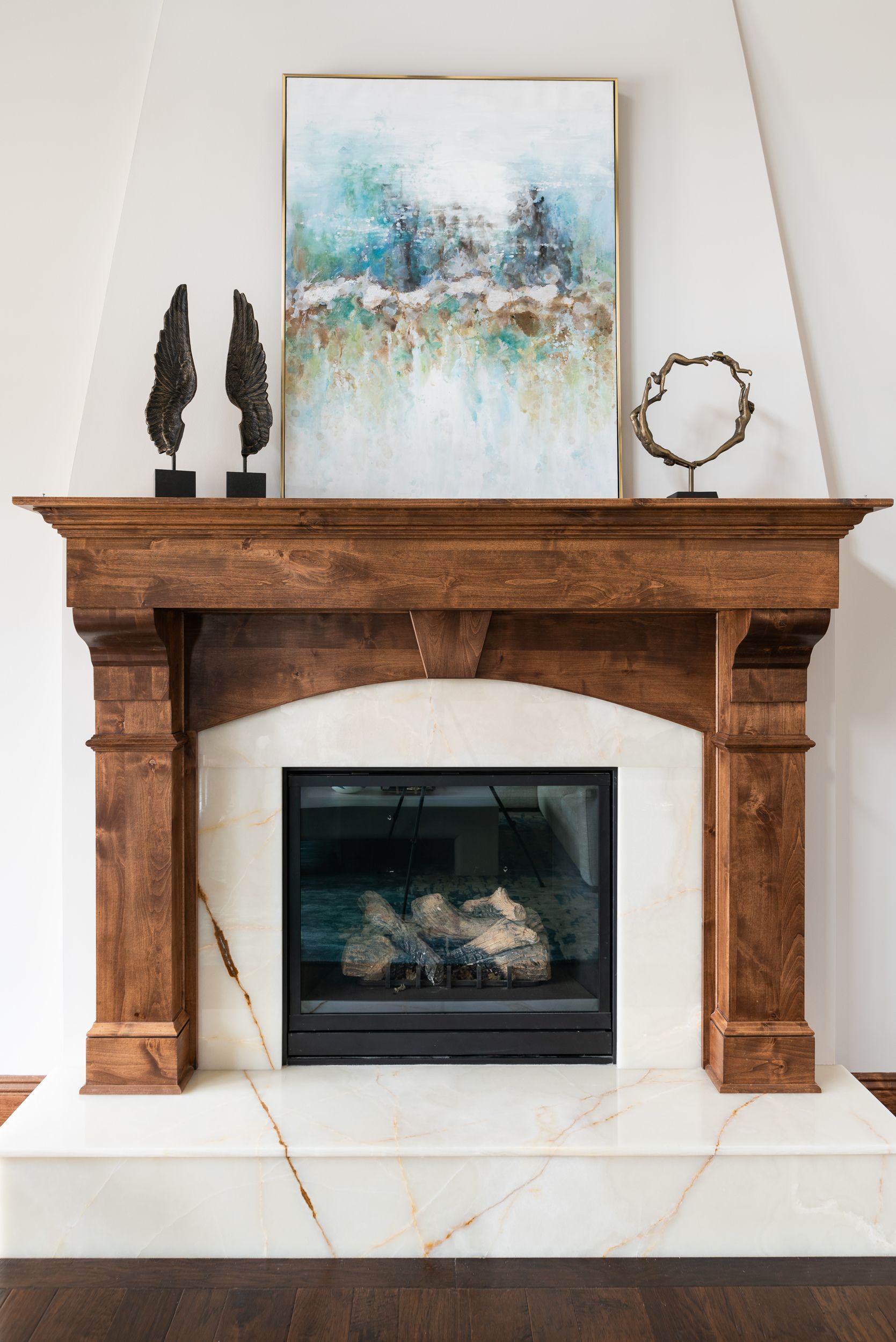 RUSTIC TRANSITIONAL fireplace