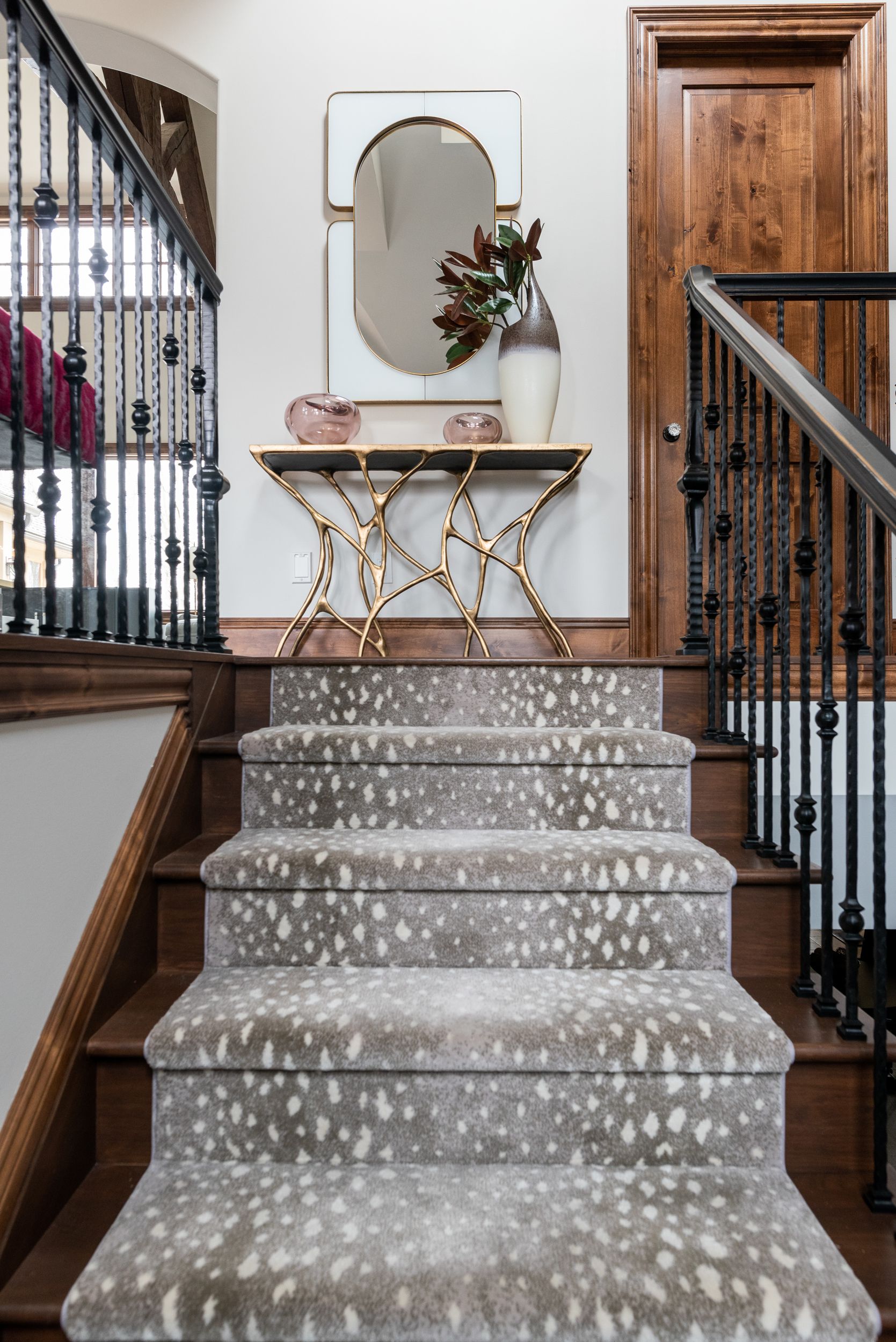 animal pattern stair runner