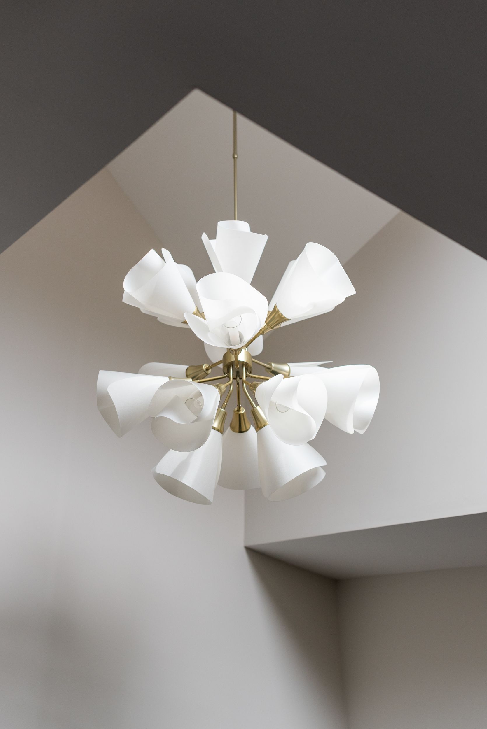 unique white chandelier 