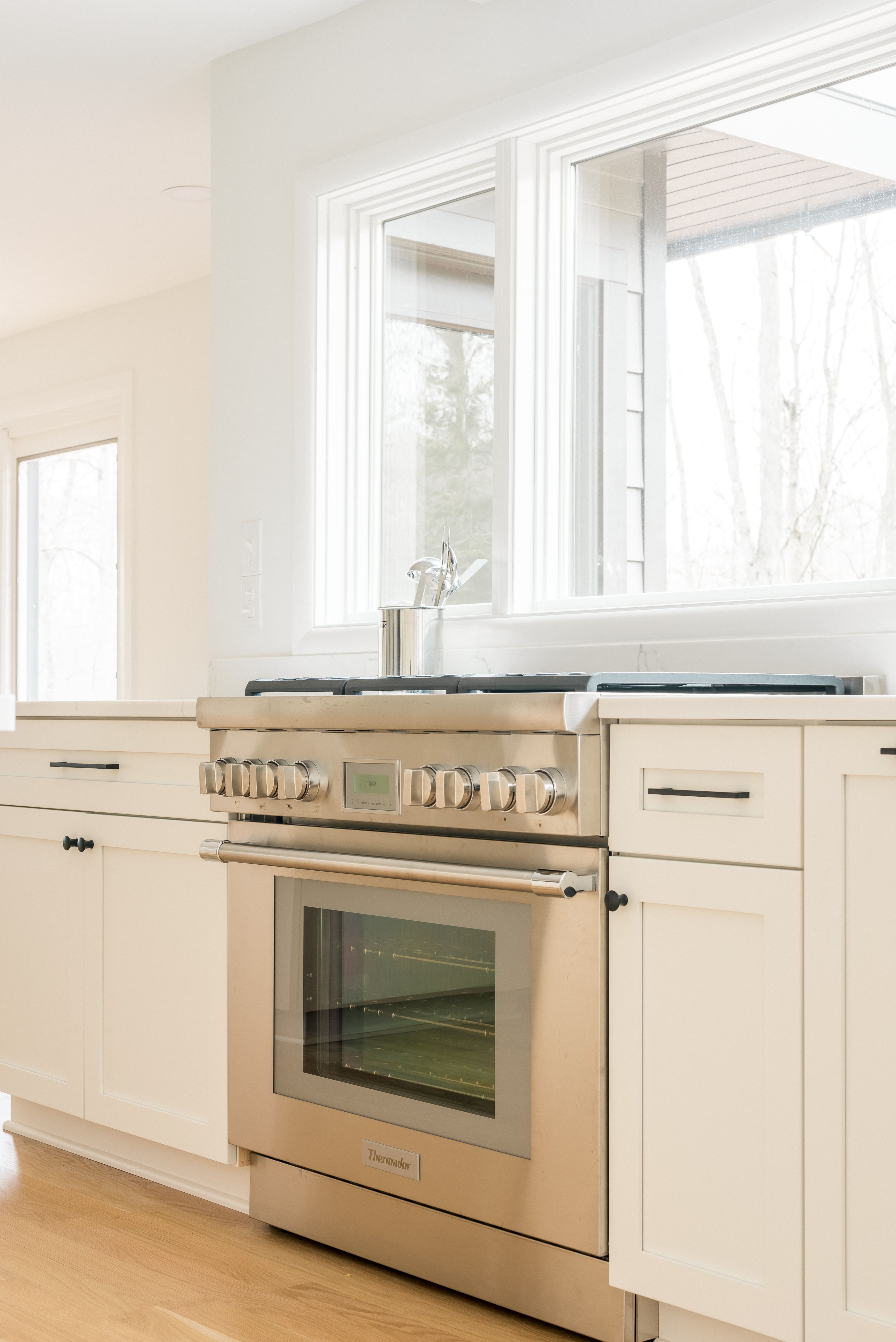 Stainless Steel Stove Mid Mod Kitchen Renovation Ohio