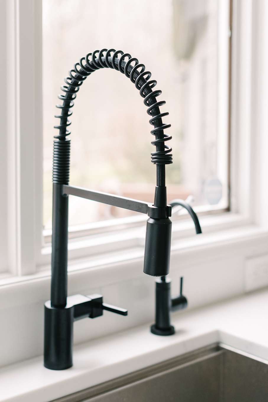 Black Coiled Kitchen Faucet Kitchen Design