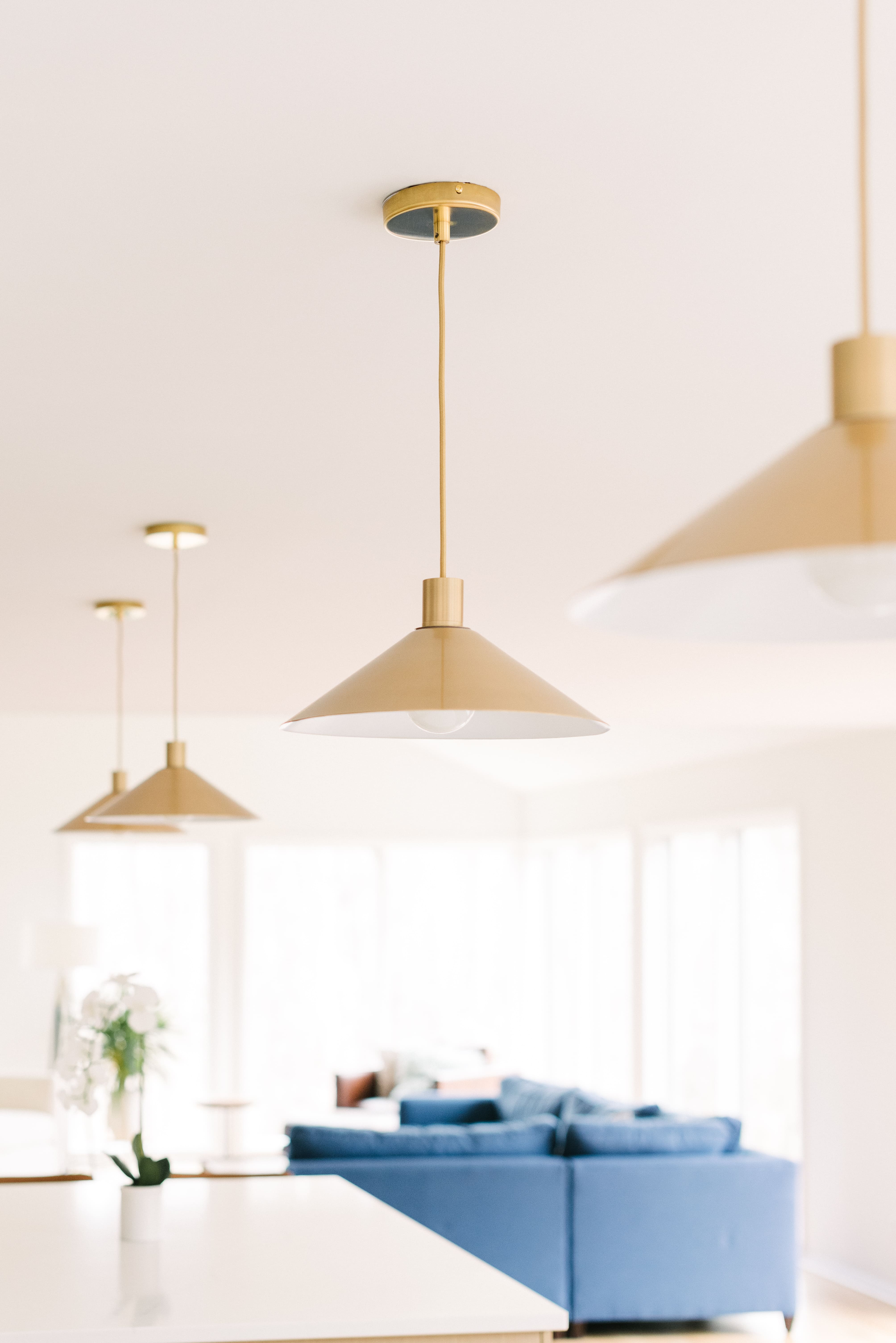 gold light fixture pendants 