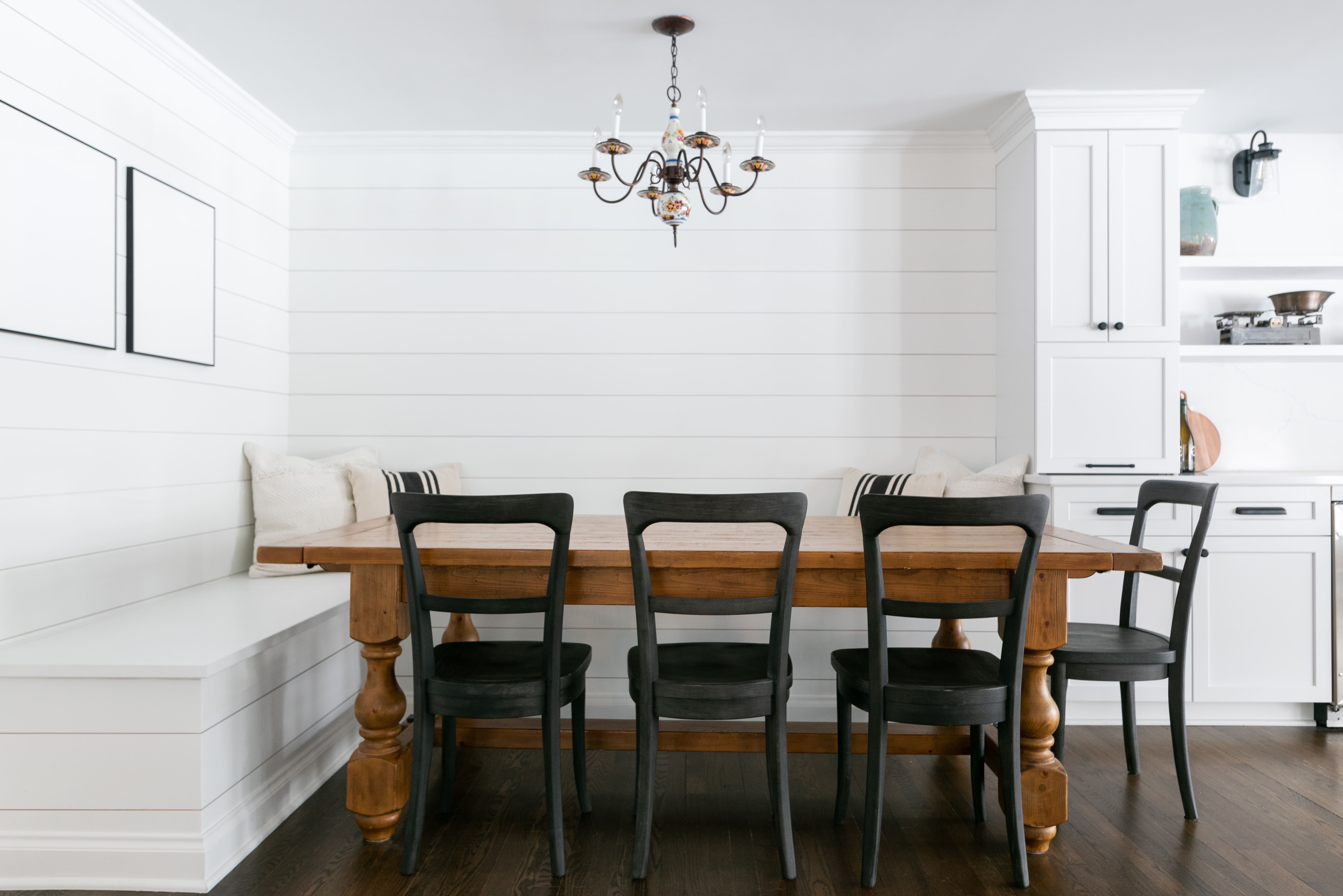 kitchen table and booth Cleveland remodel