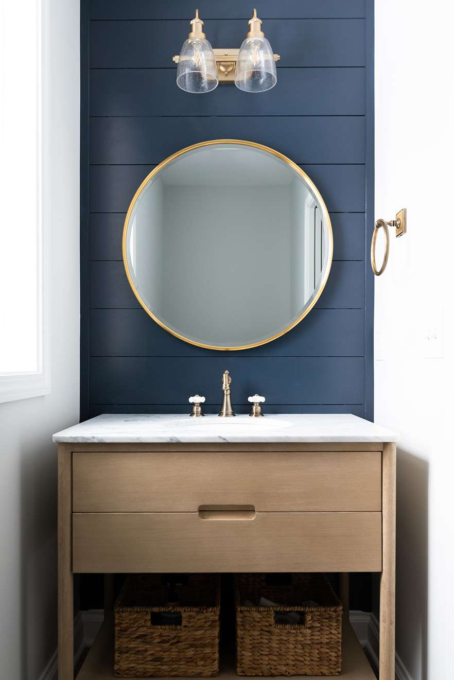blue powder bathroom