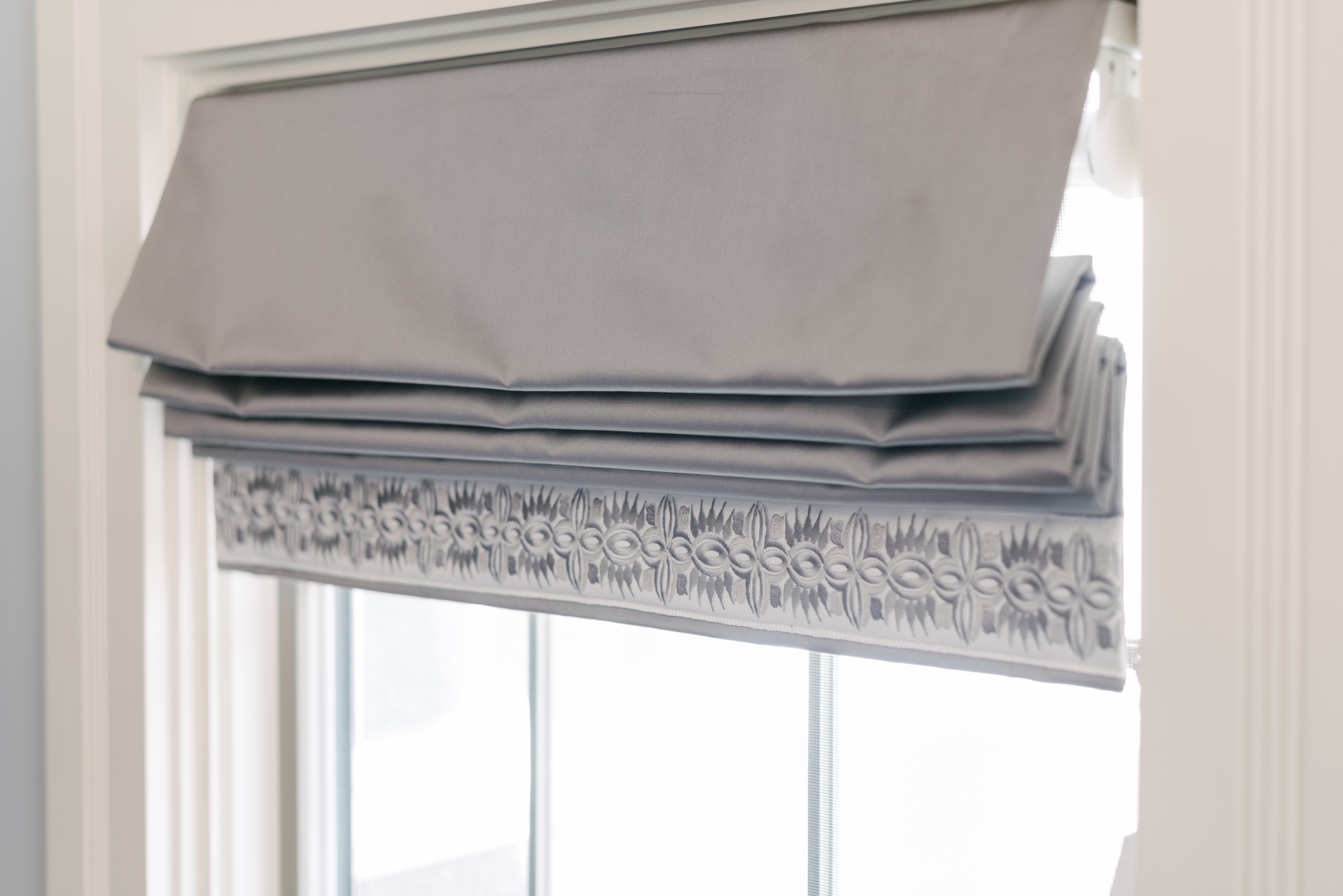 gray window shades