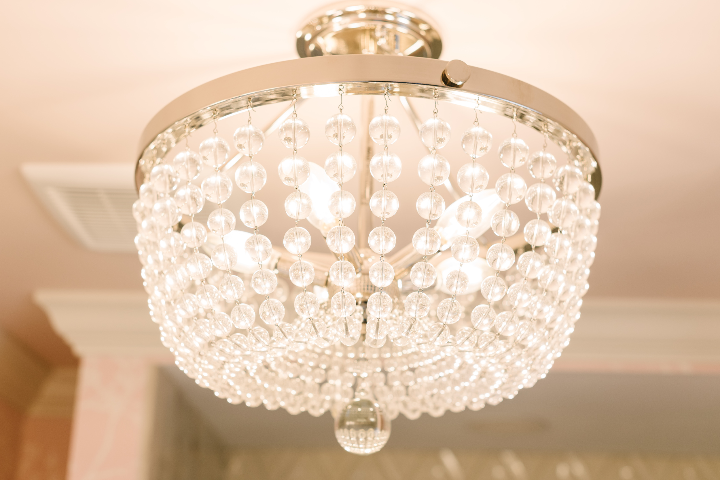 Crystal ceiling light